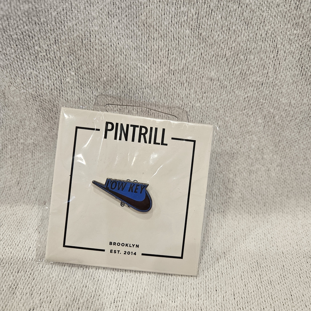 Pintrill Nike Swoosh Low Key Blue Sneaker Pin